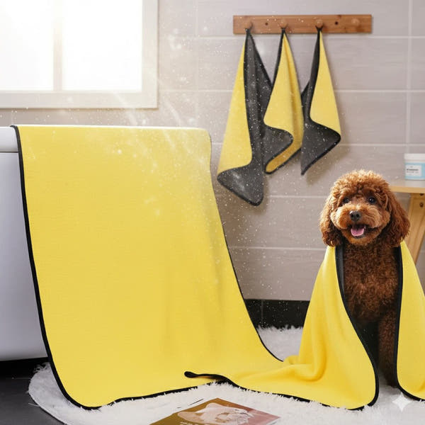 Ultra fine fiber PET towel set for dogs and cats -3 pieces per pack